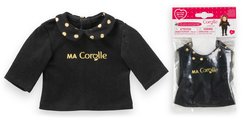 Tričko pre bábiku Black & Gold T-shirt Ma Corolle pre 36 cm bábiku