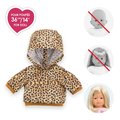 Mikina s kapucňou pre bábiku Leopard Sweater Ma Corolle pre 36 cm bábiku