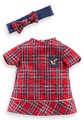 Šaty pre bábiku Dress & Headband Corolle Holidays Corolle vianočná edícia pre 36 cm bábiku