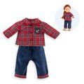 Nohavice a košeľa pre bábiku Homewear Style Ma Corolle vianočná edícia pre 36 cm bábiku