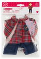 Nohavice a košeľa pre bábiku Homewear Style Ma Corolle vianočná edícia pre 36 cm bábiku
