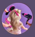 Fén na vlasy pre bábiku Hairstyling Set Ma Corolle 14 doplnkov pre 36 cm bábiku