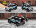 Autíčko policajné Land Rover Police Majorette so zvukom a svetlom dĺžka 12,5 cm