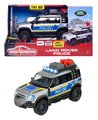 Autíčko policajné Land Rover Police Majorette so zvukom a svetlom dĺžka 12,5 cm