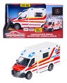 Autíčko sanitka Mercedes-Benz Sprinter Ambulance Majorette so zvukom a svetlom dĺžka 15 cm