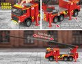 Autíčko hasičské Volvo Truck Fire Engine Majorette so zvukom a svetlom dĺžka 19 cm