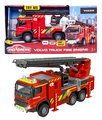Autíčko hasičské Volvo Truck Fire Engine Majorette so zvukom a svetlom dĺžka 19 cm