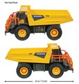 Autíčko stavebné vyklápač Volvo Rigid Hauler Majorette so zvukom a svetlom dĺžka 20 cm