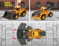 Nakladač Volvo Wheel Loader Majorette 21 cm dĺžka so zvukom a svetlom a pohyblivými časťami