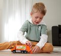 Autíčko smetiarske Volvo Truck Majorette so zvukom a svetlom dĺžka 19 cm