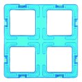 Rozšírenie k magnetickej stavebnici Super Štvorec Square Set Magformers 12 dielov