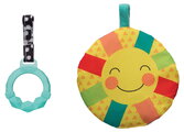 Vankúšik pre hru na brušku Húsenica Prop-A-Pillar Tummy Time & Seated Support Infantino s opierkou a odnímateľnými hračkami s hryzátkom od 0 mes