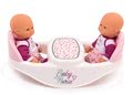 Jedálenská stolička a hojdačka Violette Baby Nurse Smoby pre dvojičky bábiky so 4 doplnkami od 24 mes