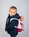 Batoh s nosičom pre 42 cm bábiku Violette Baby Nurse Smoby a s vreckom pre fľašku nastaviteľné ramienka