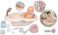 Vanička s nočníkom Bath Set Natur D'Amour Baby Nurse Smoby s kozmetikou a 8 doplnkov pre 42 cm bábiku