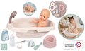 Vanička s nočníkom Bath Set Natur D'Amour Baby Nurse Smoby s kozmetikou a 8 doplnkov pre 42 cm bábiku