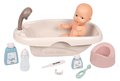 Vanička s nočníkom Bath Set Natur D'Amour Baby Nurse Smoby s kozmetikou a 8 doplnkov pre 42 cm bábiku