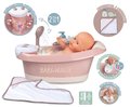 Vanička s tečúcou vodou v sprche Balneo Bath Natur D'Amour Baby Nurse Smoby s jacuzzi kúpeľom so svetlom a bublaním elektronické