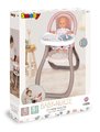 Jedálenská stolička Highchair Natur D'Amour Baby Nurse Smoby s 2 doplnkami pre 42 cm bábiku od 18 mes