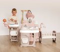 Domček pre bábiku Large Doll's Play Center Natur D'Amour Baby Nurse Smoby trojkrídlový s 23 doplnkami (kuchynka, kúpelňa, spálňa)