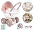 Hlboký kočík s textilom Natur D'Amour Baby Nurse Smoby pre 42 cm bábiku s 55 cm vysokou ergonomickou rúčkou od 18 mes