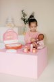 Kufrík s prebaľovacími potrebami Vanity Soft Baby Nurse Smoby pre bábiku s 12 doplnkami