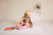 Vanička s funkčnou sprchou Balneo Bath Soft Baby Nurse Smoby s jacuzzi kúpeľom s LED svetlom a bublaním elektronická