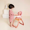Jedálenská stolička s farebnými krúžkami Highchair Soft Baby Nurse Smoby s lyžičkou a tanierikom pre 42 cm bábiku od 18 mes