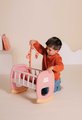 Kolíska s kolotočom Baby´s Cot Soft Baby Nurse Smoby pre 42 cm bábiku od 18 mes