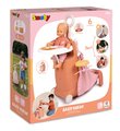 Prebaľovací kufrík s postieľkou na kolieskach 3v1 Nursery Soft Baby Nurse Smoby s jedálenskou stoličkou 6 doplnkov od 18 mes