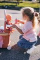 Prebaľovací kufrík s postieľkou na kolieskach 3v1 Nursery Soft Baby Nurse Smoby s jedálenskou stoličkou 6 doplnkov od 18 mes