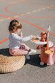 Prebaľovací kufrík s postieľkou na kolieskach 3v1 Nursery Soft Baby Nurse Smoby s jedálenskou stoličkou 6 doplnkov od 18 mes