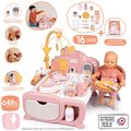 Domček pre bábiku elektronický Cocoon Nursery Soft Baby Nurse Smoby denná a nočná zóna 16 doplnkov