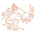 Domček pre bábiku elektronický Cocoon Nursery Soft Baby Nurse Smoby denná a nočná zóna 16 doplnkov