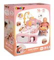Domček pre bábiku elektronický Cocoon Nursery Soft Baby Nurse Smoby denná a nočná zóna 16 doplnkov