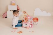 Domček pre bábiku elektronický Cocoon Nursery Soft Baby Nurse Smoby denná a nočná zóna 16 doplnkov