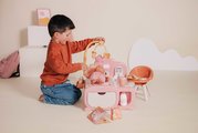 Domček pre bábiku elektronický Cocoon Nursery Soft Baby Nurse Smoby denná a nočná zóna 16 doplnkov