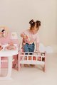 Domček pre bábiku trojkrídlový Large Doll´s Play Center Soft Baby Nurse Smoby kuchynka spáľňa a kúpelňa s 18 doplnkami