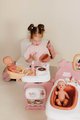 Domček pre bábiku trojkrídlový Large Doll´s Play Center Soft Baby Nurse Smoby kuchynka spáľňa a kúpelňa s 18 doplnkami