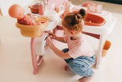 Domček pre bábiku trojkrídlový Large Doll´s Play Center Soft Baby Nurse Smoby kuchynka spáľňa a kúpelňa s 18 doplnkami