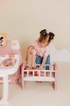 Domček pre bábiku trojkrídlový Large Doll´s Play Center Soft Baby Nurse Smoby kuchynka spáľňa a kúpelňa s 18 doplnkami