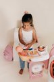 Domček pre bábiku trojkrídlový Large Doll´s Play Center Soft Baby Nurse Smoby kuchynka spáľňa a kúpelňa s 18 doplnkami