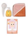 Kúpeľňa s funkčnou sprchou pre bábiky Shower Soft Baby Nurse Smoby s osuškou odnímateľnou sprchovou hlavicou a náučna brožúrka