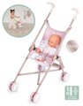 Kočík golfky skladací Foldable Pushchair Natur D'Amour Baby Nurse Smoby pre 42 cm bábiku výška rúčky 58 cm od 24 mes