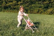 Kočík golfky skladací Foldable Pushchair Soft Baby Nurse Smoby pre 42 cm bábiku výška rúčky 57 cm od 24 mes