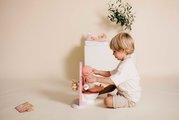 Kúpeľňa so záchodom pre bábiky Toilets Soft Baby Nurse Smoby s toaletným papierom a sada na umývanie zubov