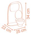 Kúpeľňa so záchodom pre bábiky Toilets Soft Baby Nurse Smoby s toaletným papierom a sada na umývanie zubov