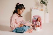 Kúpeľňa so záchodom pre bábiky Toilets Soft Baby Nurse Smoby s toaletným papierom a sada na umývanie zubov