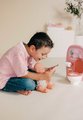 Kúpeľňa so záchodom pre bábiky Toilets Soft Baby Nurse Smoby s toaletným papierom a sada na umývanie zubov