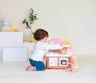 Kuchynka pre bábiku Baby Nurse Kitchen Smoby s varnou doskou a rúrou so 6 doplnkami od 18 mes